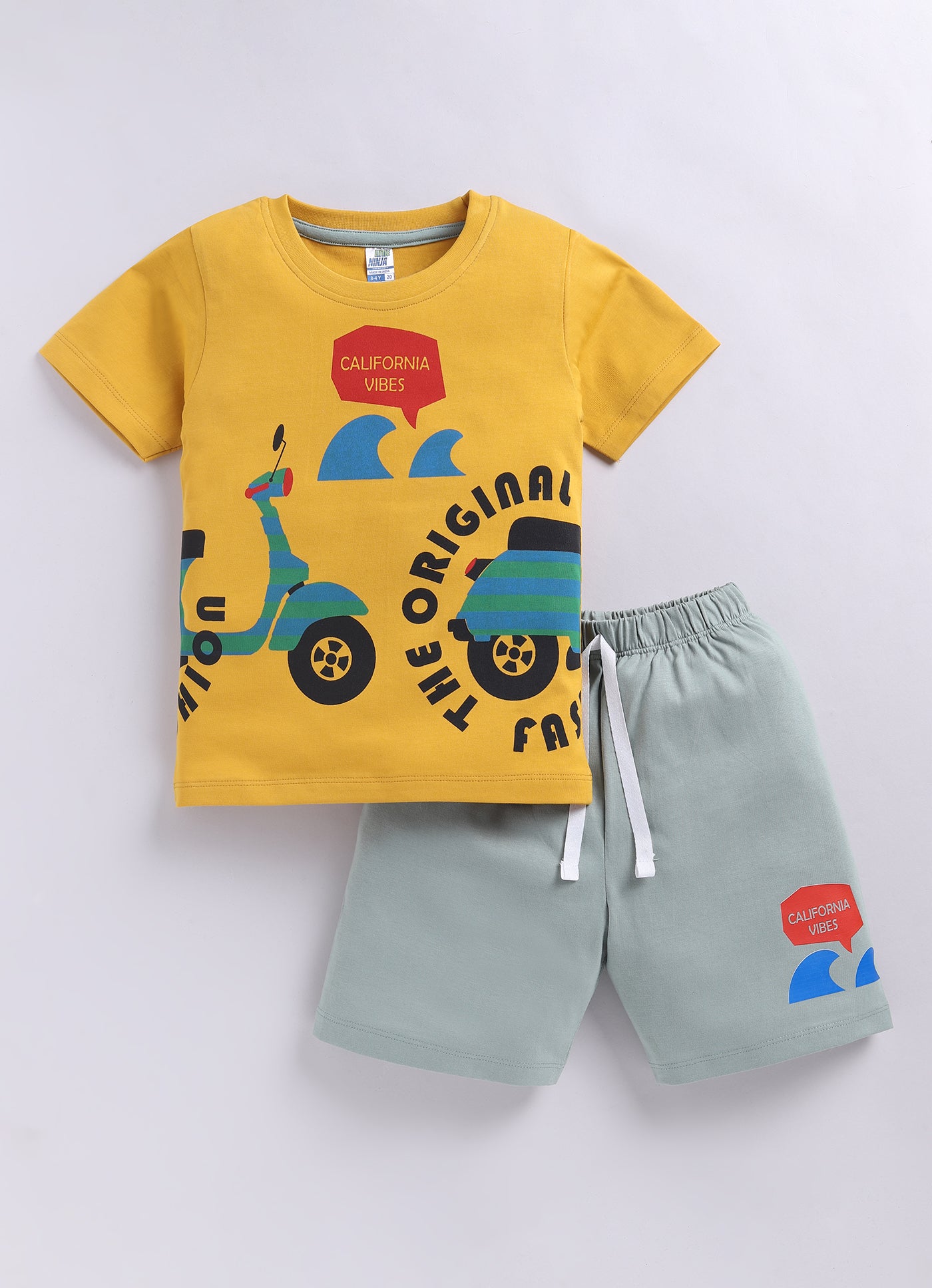 Running Scooter Pure Cotton Co-Ords Set