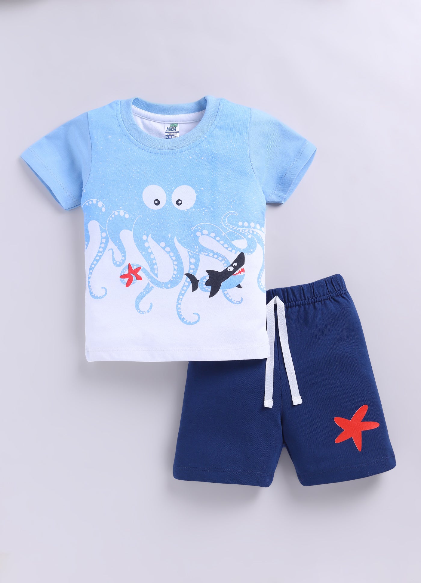 Sea Octopus Pure Cotton Co-Ords Set