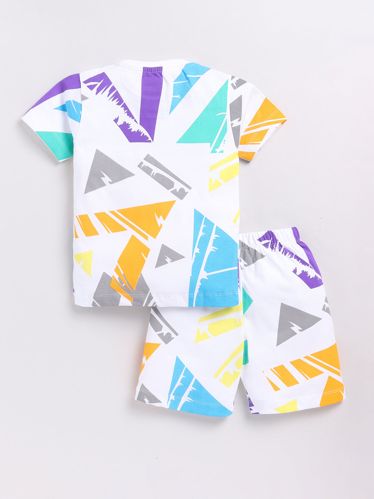 Boys Casual T-shirt Shorts  (MULTICOLOR1)