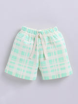 Boys Casual T-shirt Shorts  (SEA GREEN)