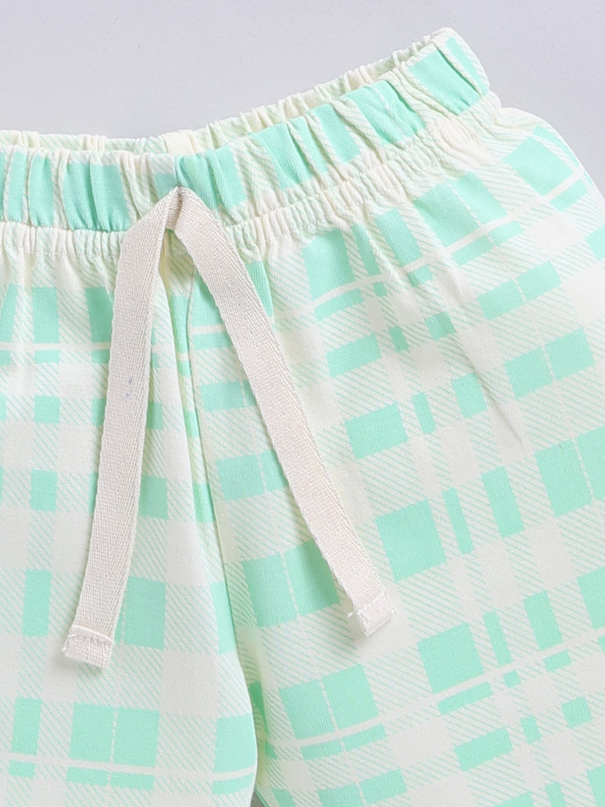 Boys Casual T-shirt Shorts  (SEA GREEN)