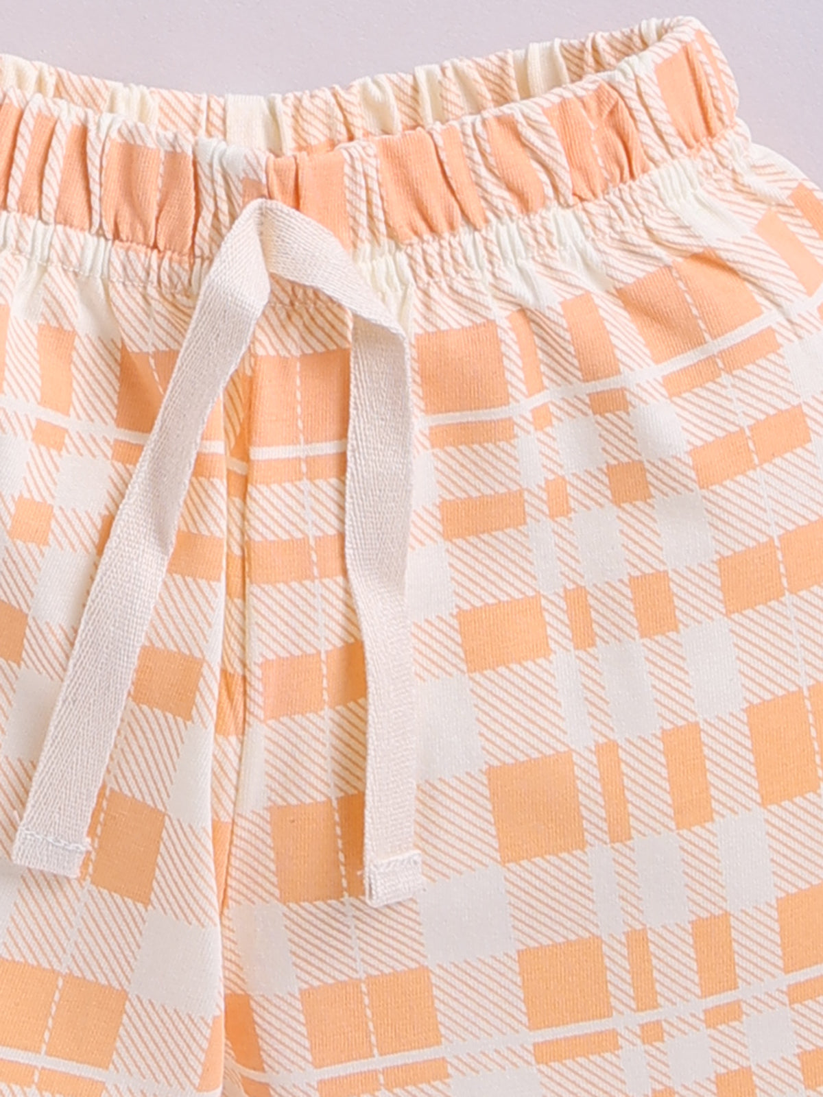 Boys Casual T-shirt Shorts  (PEACH)