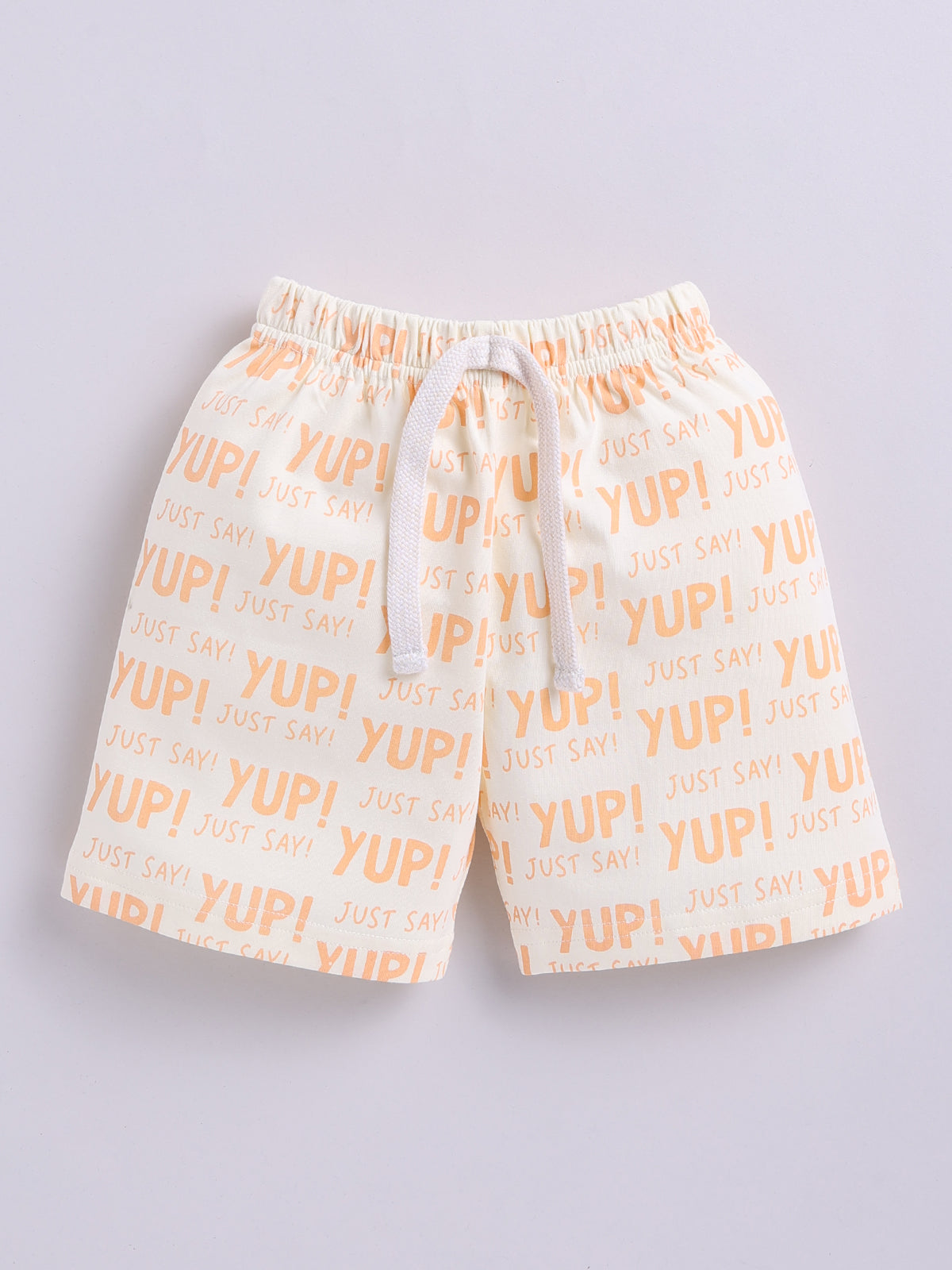Boys Casual T-shirt Shorts  (PEACH)