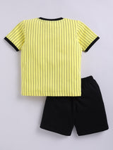 Boys Casual T-shirt Shorts  (YELLOW)