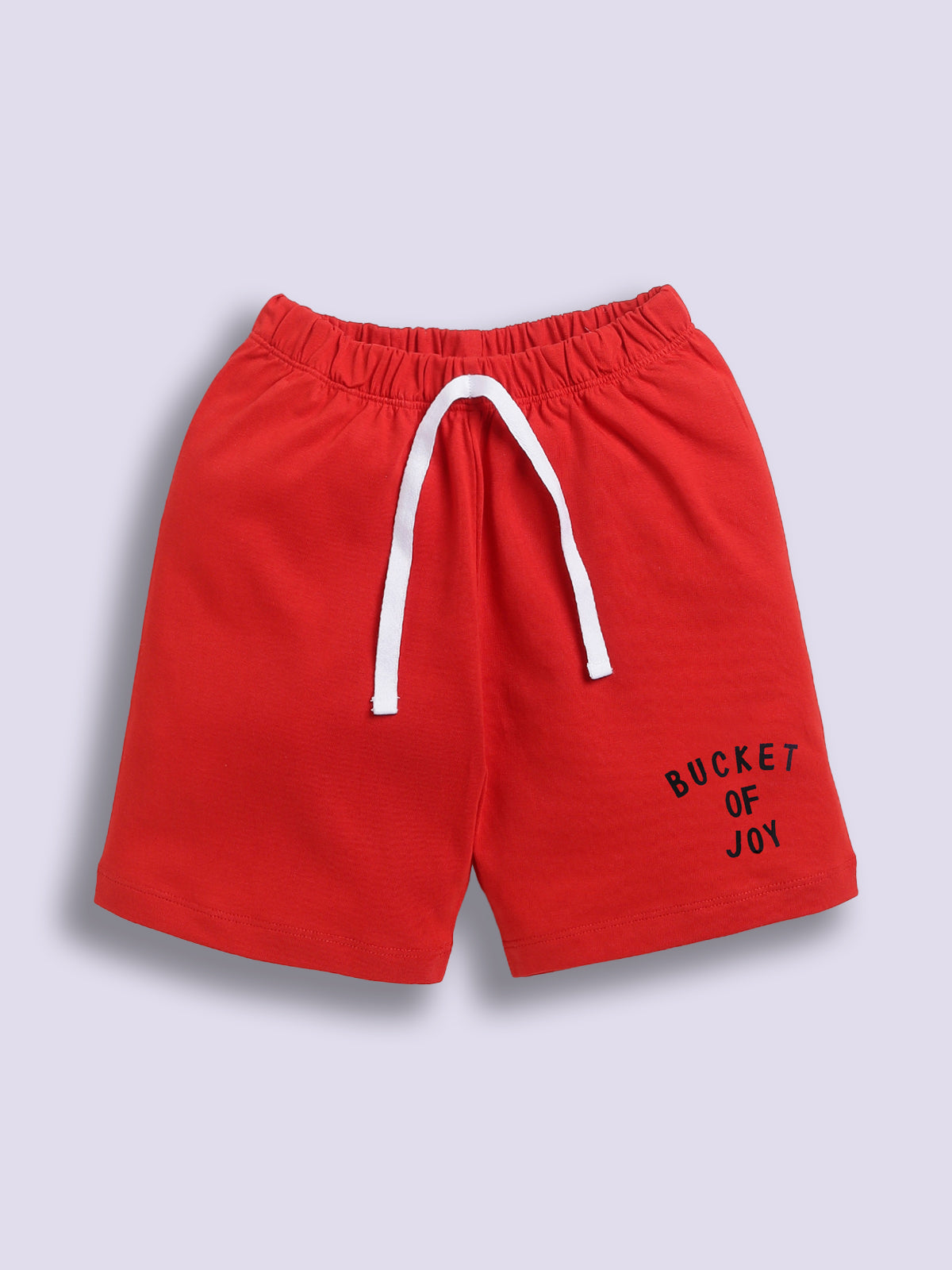 Boys Casual T-shirt Shorts  (BLACK PINK)