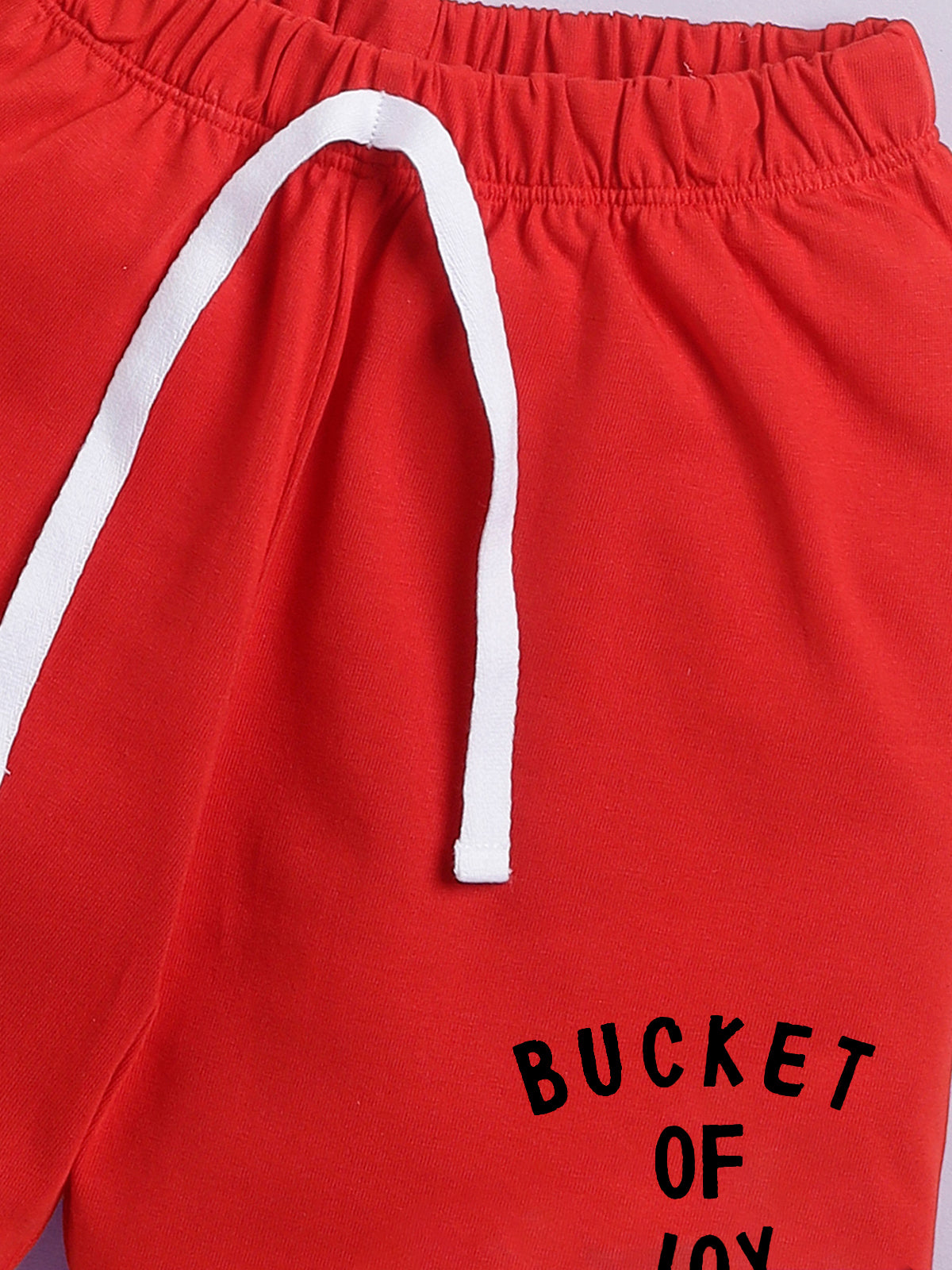 Boys Casual T-shirt Shorts  (BLACK PINK)