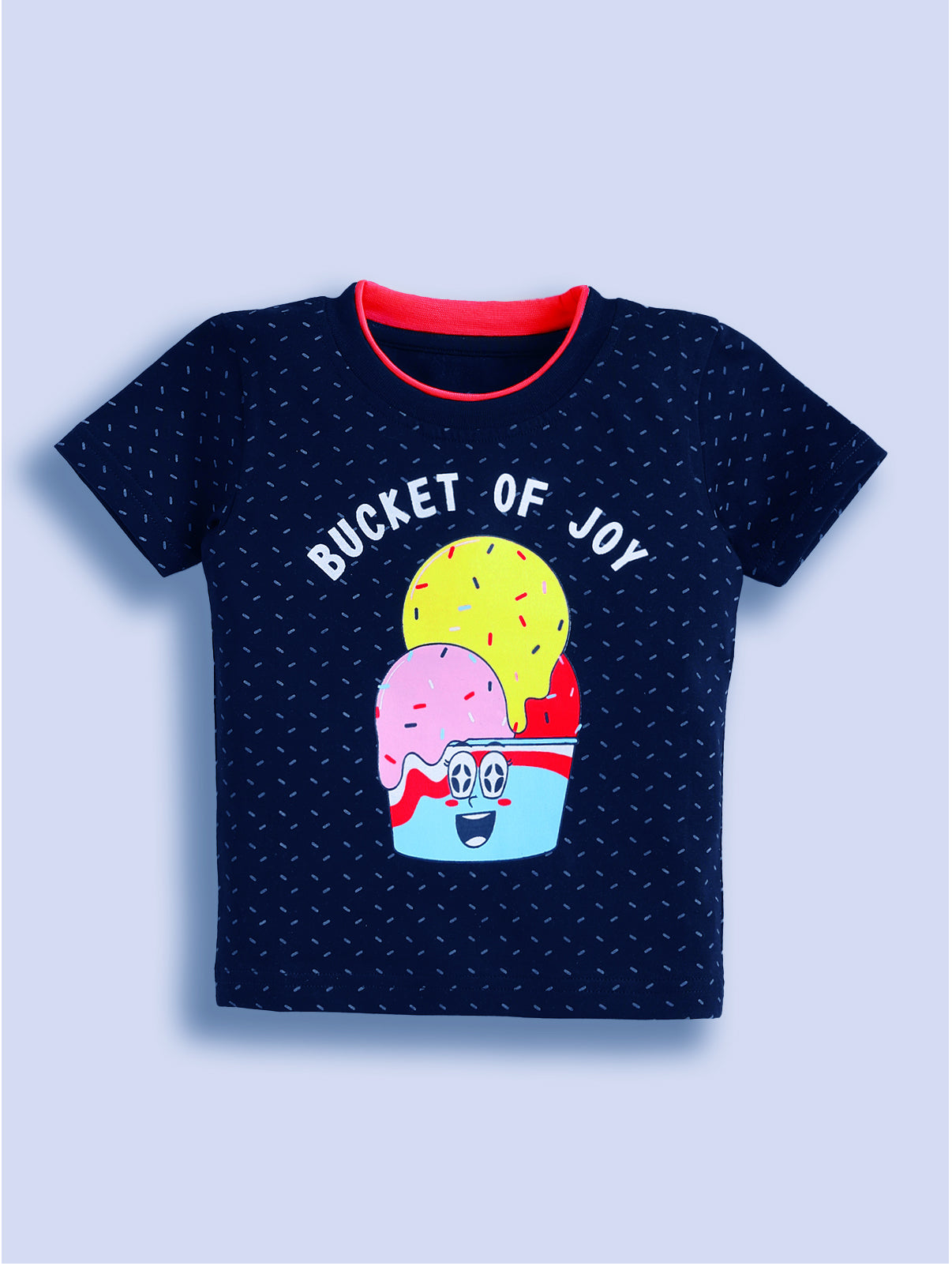 Boys Casual T-shirt Shorts  (NAVY YELLOW)