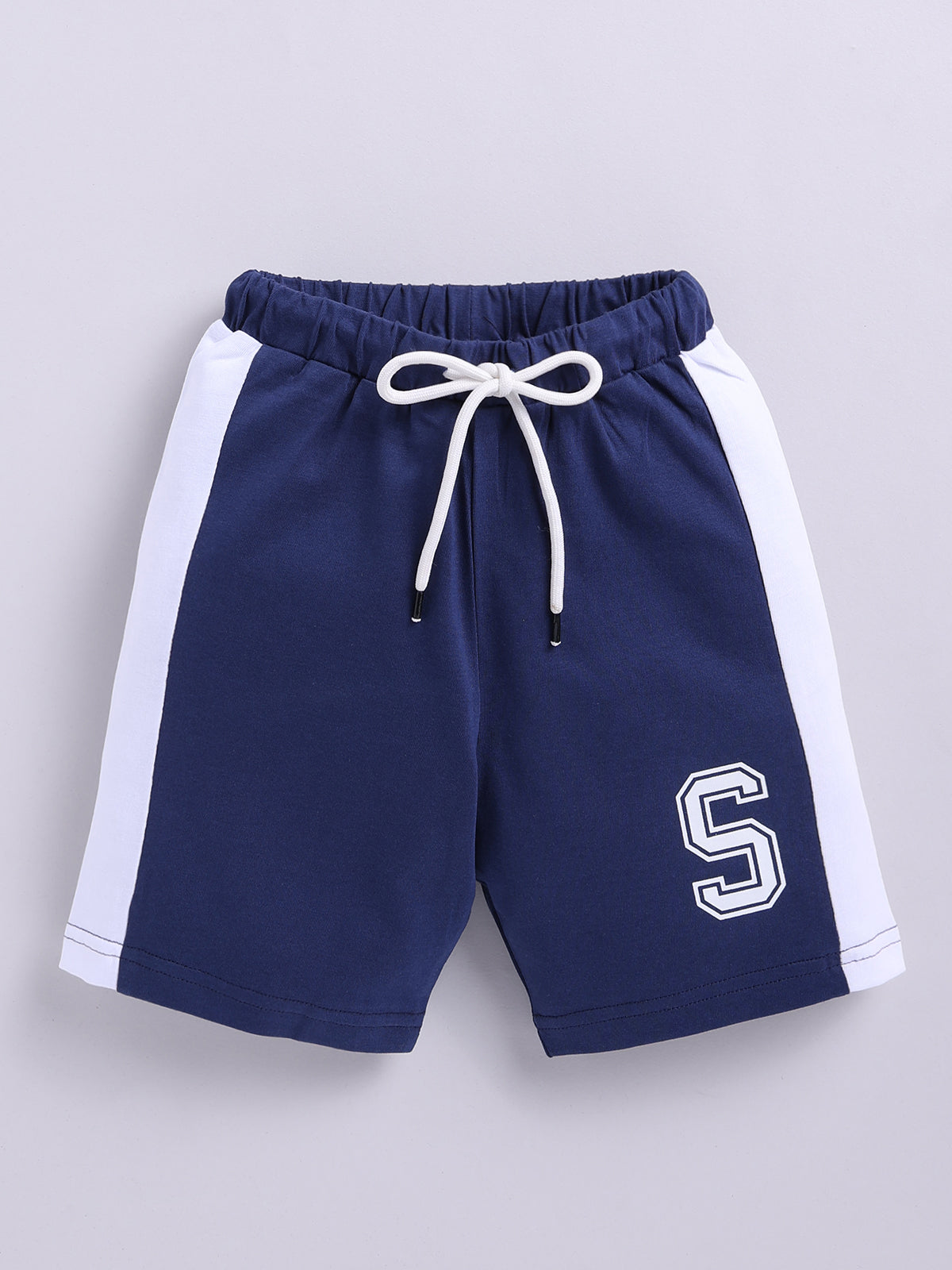 Boys Casual T-shirt Shorts  (BLUE)