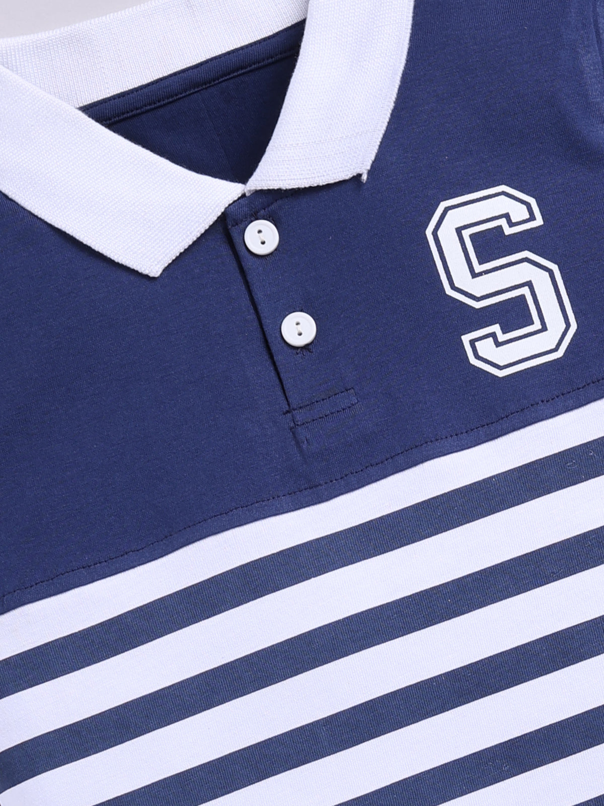 Boys Casual T-shirt Shorts  (BLUE)