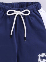 Boys Casual T-shirt Shorts  (BLUE)