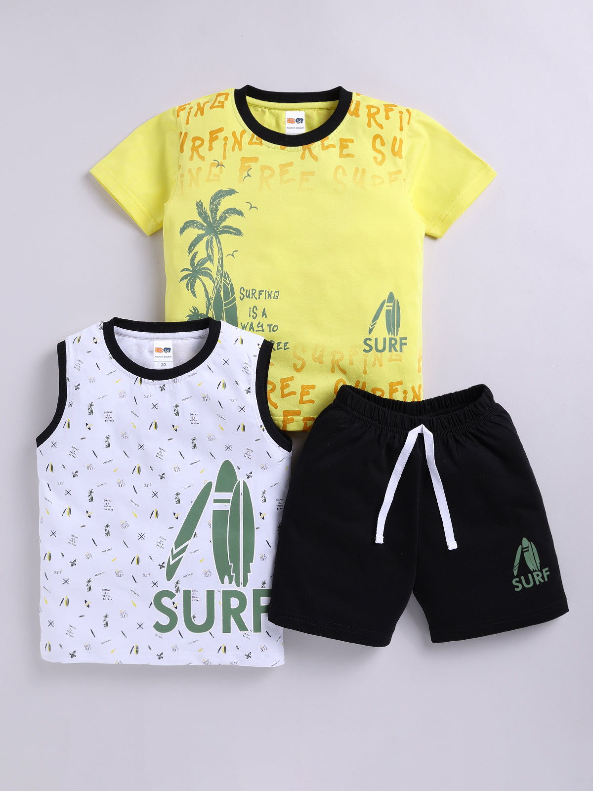 Boys Casual T-shirt Shorts  (Multi 1)