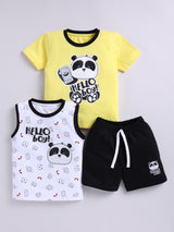 Boys Casual T-shirt Shorts  (Multi 2)