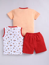 Boys Casual T-shirt Shorts  (Multi 4)