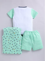 Boys Casual T-shirt Shorts  (Multi 6)