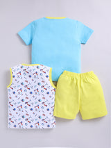 Boys Casual T-shirt Shorts  (Multi 8)