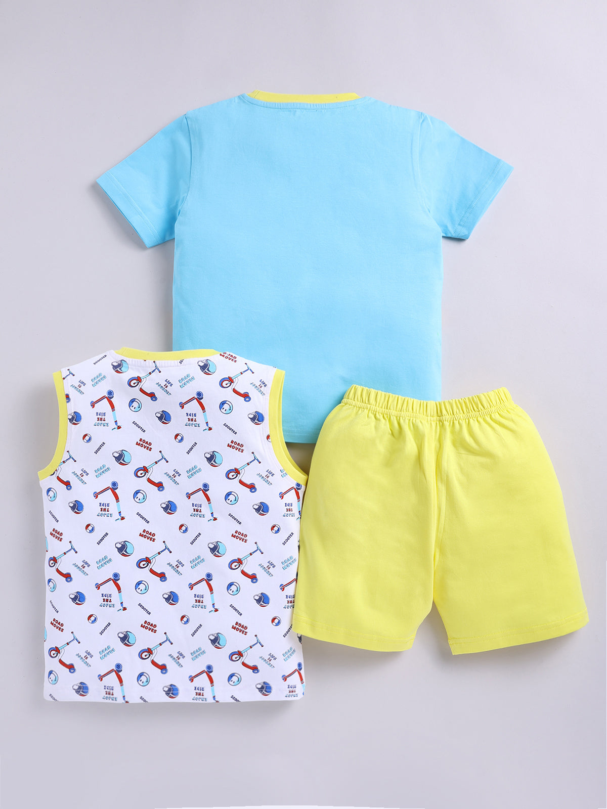 Boys Casual T-shirt Shorts  (Multi 8)