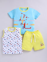 Boys Casual T-shirt Shorts  (Multi 8)
