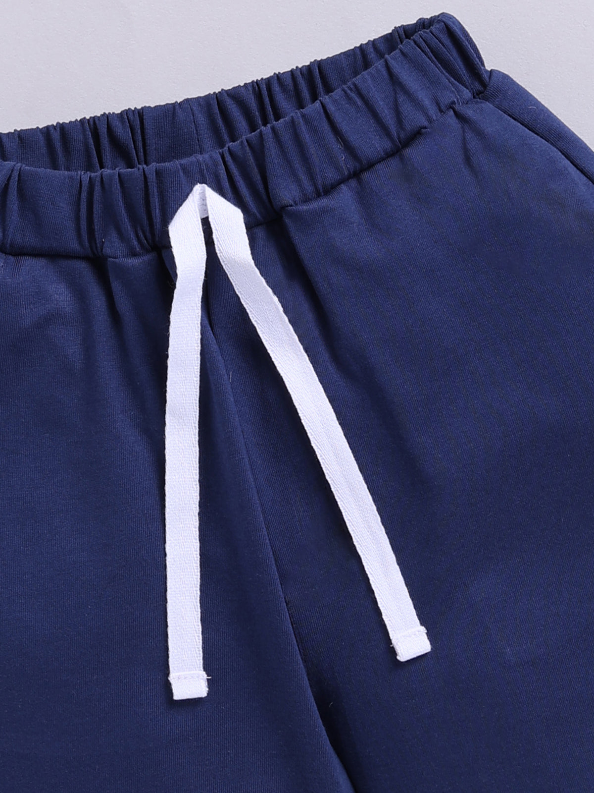 Boys Casual T-shirt Shorts  (RED NAVY)