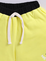 Boys Mickey Casual T-shirt Shorts  (YELLOW)