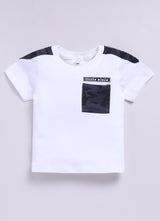 Baby Boys Casual T-shirt Track Pants  (BLUE)