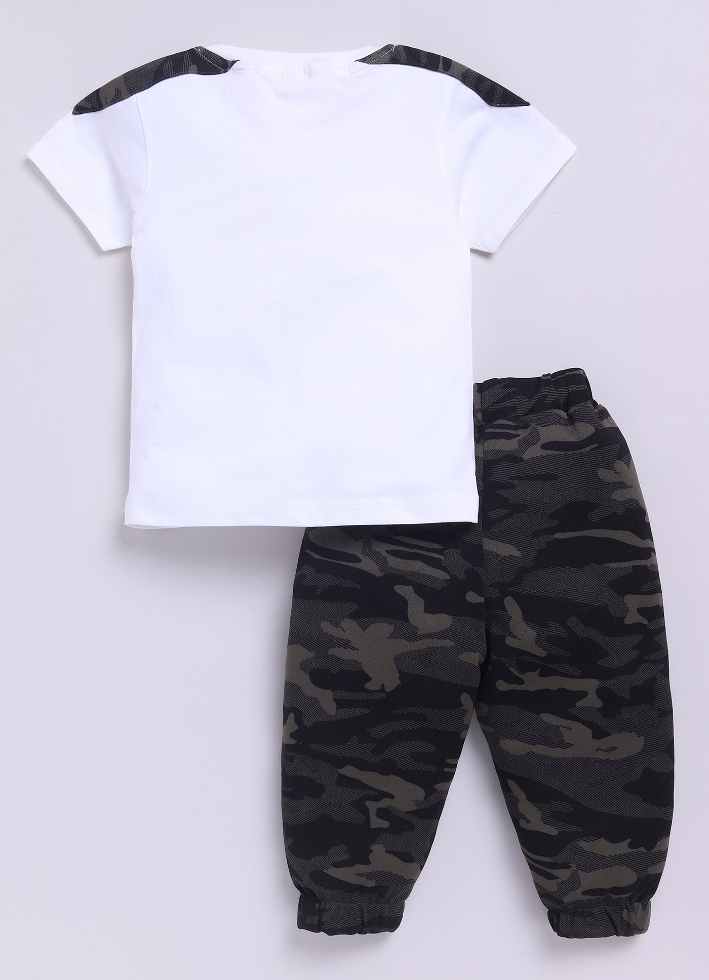 Baby Boys Casual T-shirt Track Pants  (GREEN)