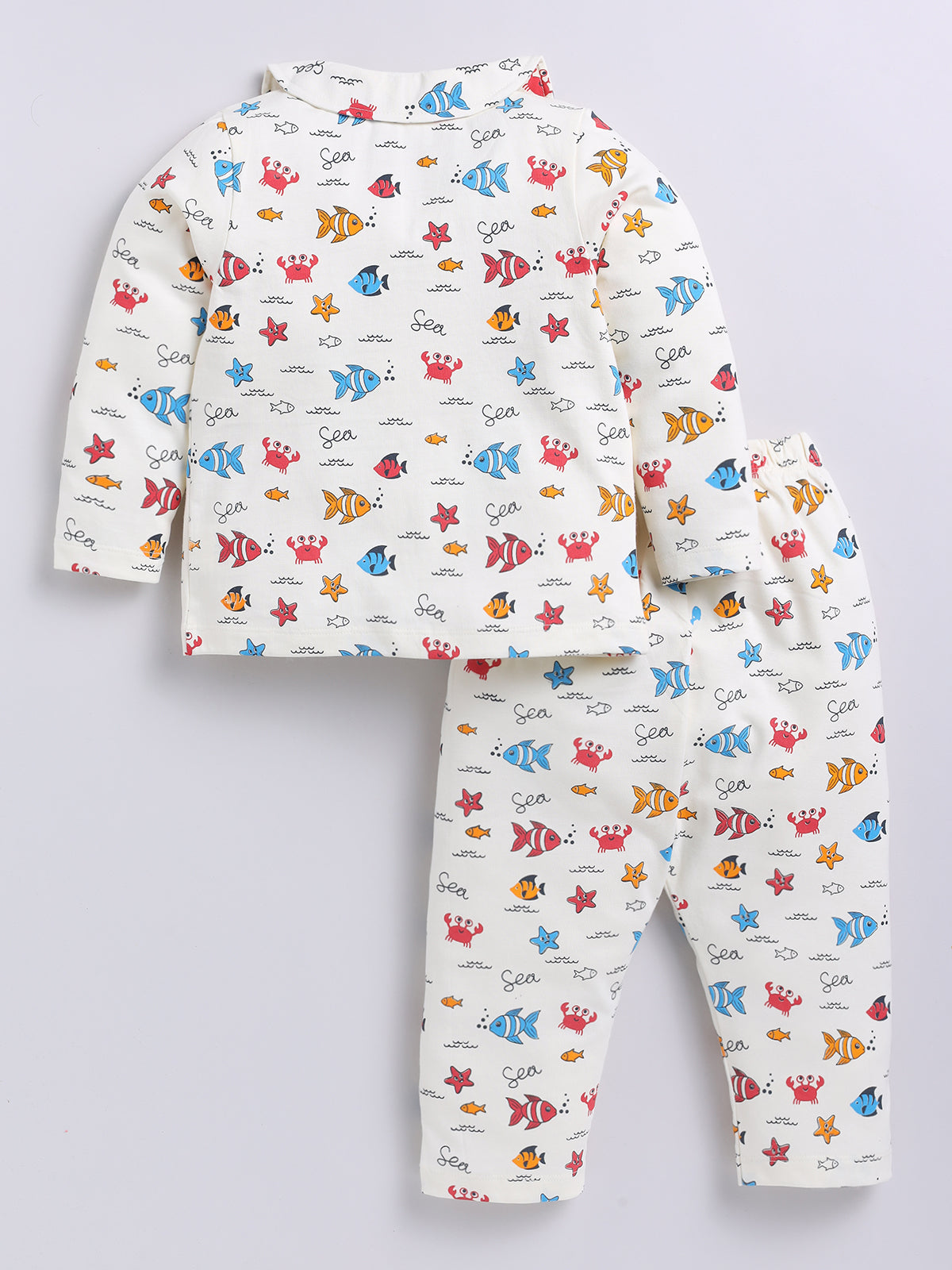 Girls Casual Top Pyjama  (WHITE)