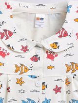 Girls Casual Top Pyjama  (WHITE)