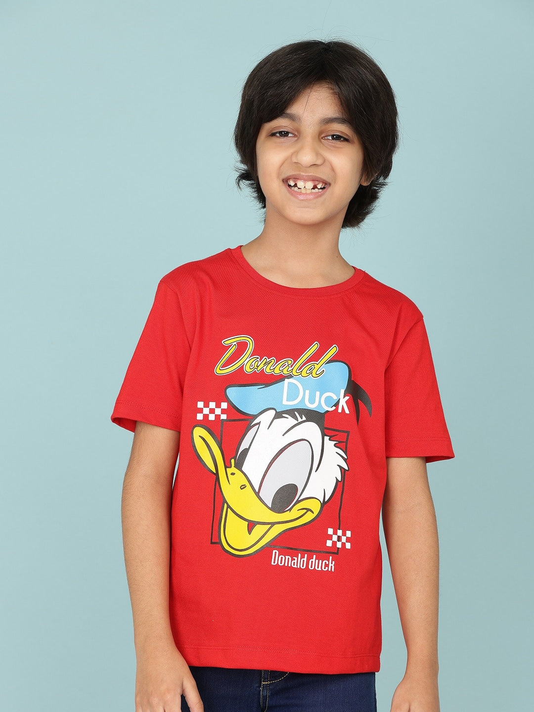 Donald Duck Boys Printed Pure Cotton T-Shirt